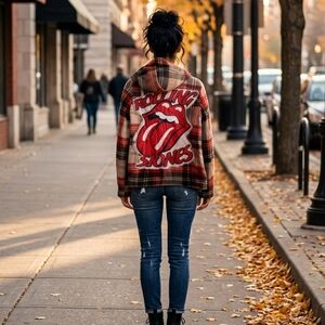 Rolling Stones Plaid Jacket